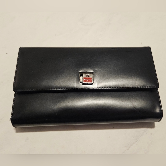 Authentic Black Salvatore Ferragamo Long Wallet - Picture 13 of 13